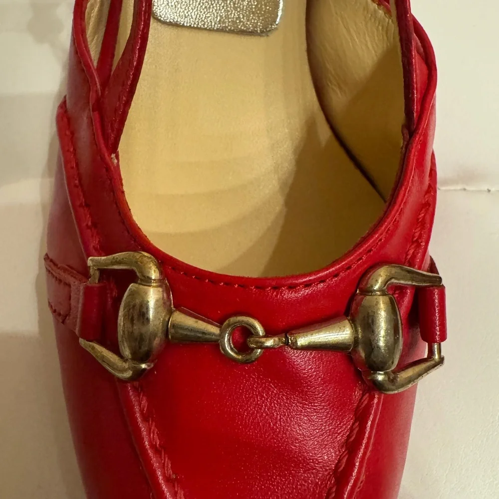 NWT. Loretta Petinari Elegant Red Women's Heels. Made in Italy. Leather - Picture 5 of 9